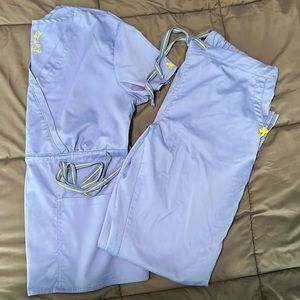 Set of ViVi ceil blue scrubs